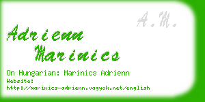 adrienn marinics business card